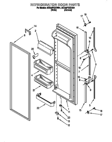 Refrigerator door