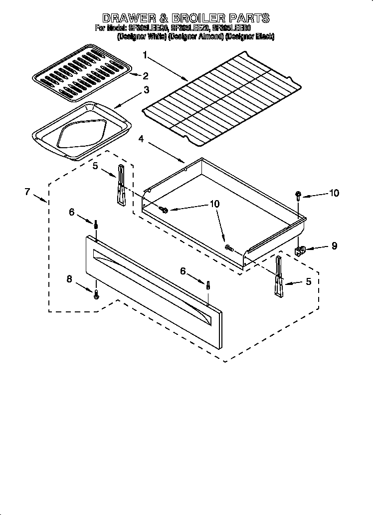 DRAWER AND BROILER