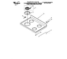 Whirlpool RF395LXEZ0 cooktop diagram