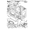 Whirlpool CSP2761EW0 lower cabinet and front panel diagram