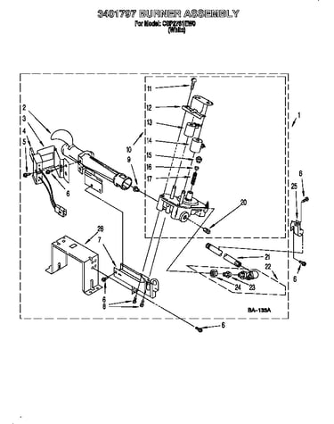 3401797 burner assembly