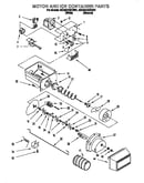Motor and ice container