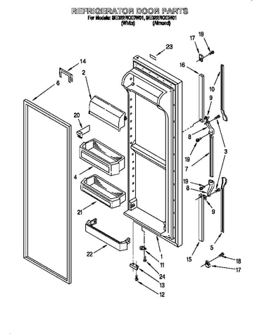 Refrigerator door