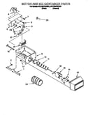 Motor and ice container