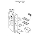 Whirlpool 8ED20TKXDW01 freezer liner diagram