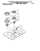 Cooktop, burner and grate