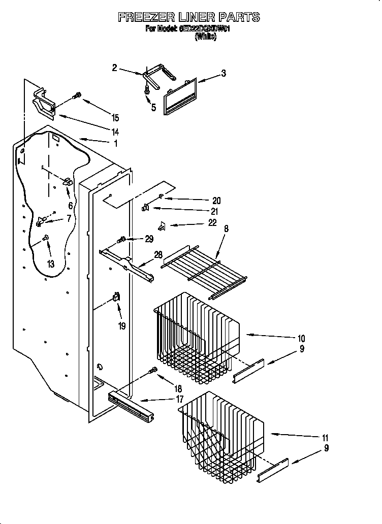 Freezer liner