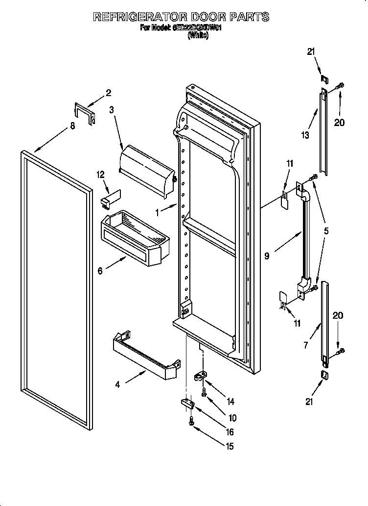 Refrigerator door