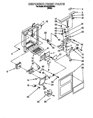 Dispenser front