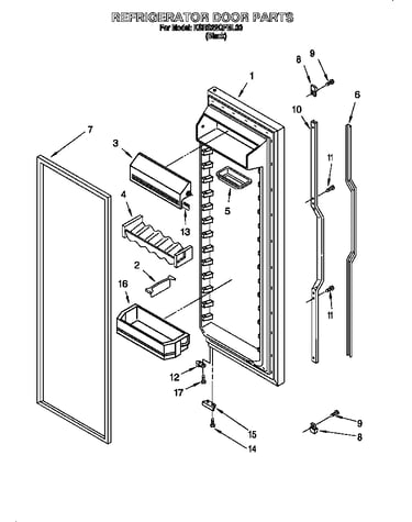 Refrigerator door