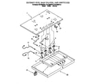 KitchenAid KGCT365EWH0 burner box,gas valves and switches diagram