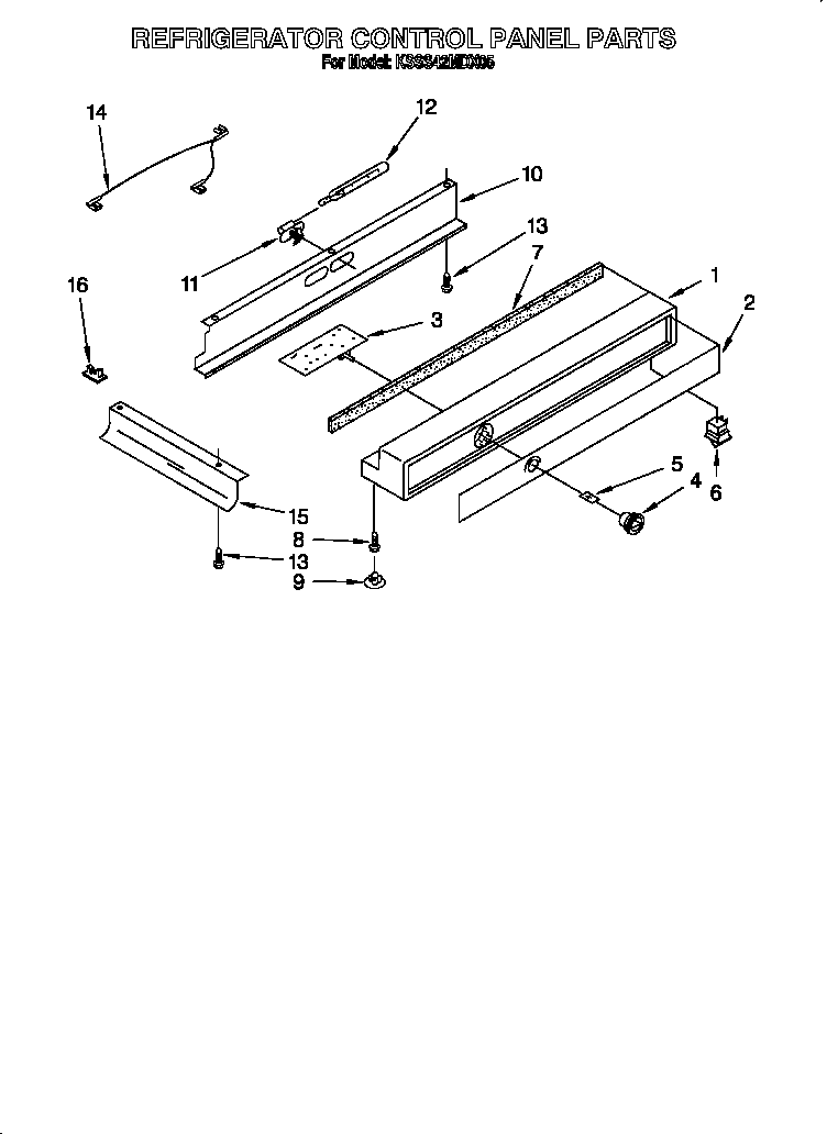 Refrigerator control panel