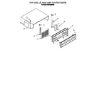 KitchenAid KSSS42MDX05 top grille and unit cover diagram