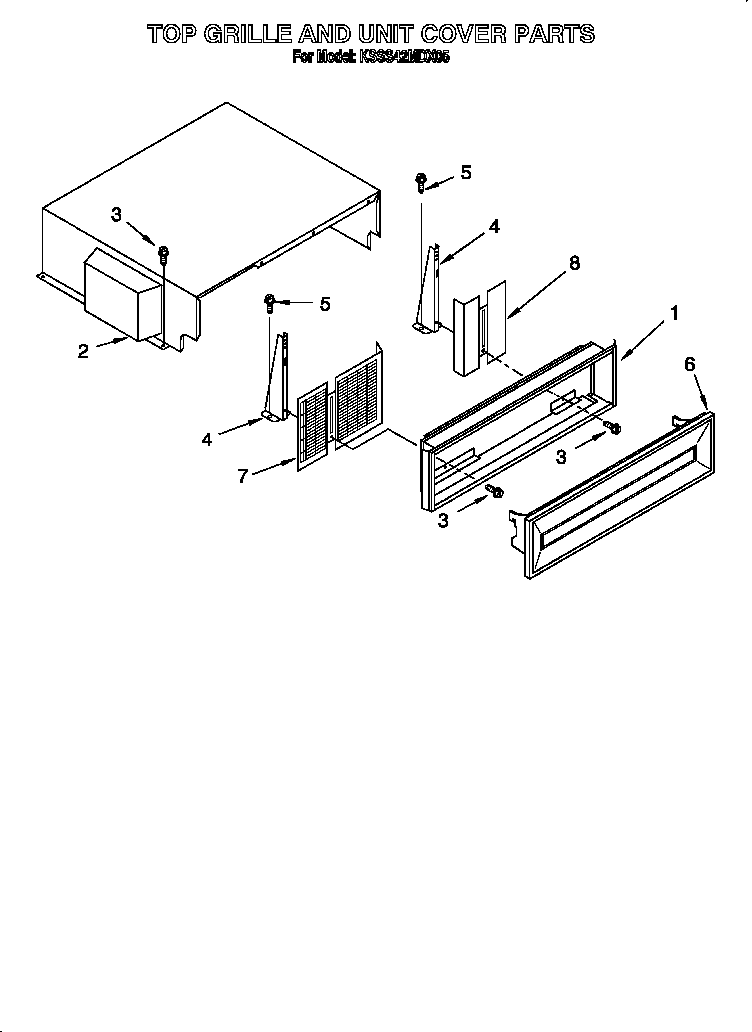 Top grille and unit cover