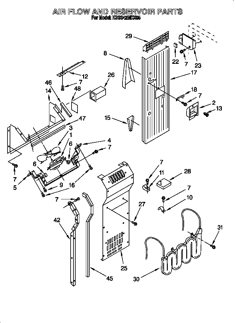 Air flow and reservoir