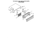 KitchenAid KSSS48MDX05 top grille and unit cover diagram