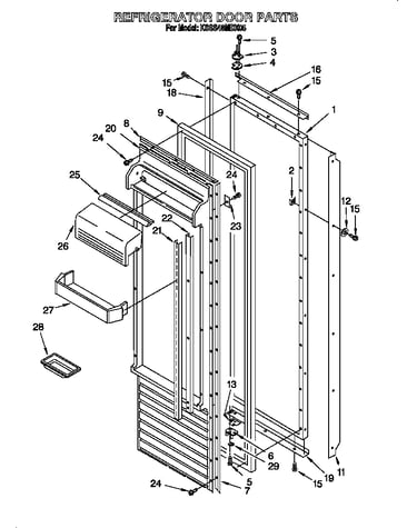 Refrigerator door