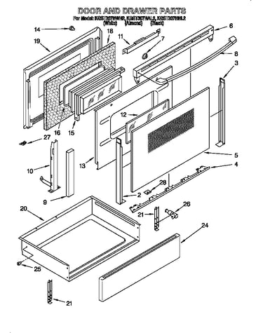 Door and drawer