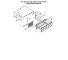 KitchenAid KSSS48QDW05 top grille and unit cover diagram