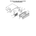 KitchenAid KSSS48QDX05 top grille and unit cover diagram