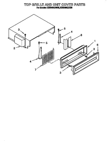 Top grille and unit cover