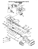 Motor and ice container