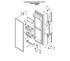 Whirlpool 7ED22PQXDN01 refrigerator door diagram