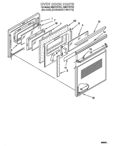 Oven door