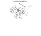 KitchenAid KSSS48QDW04 freezer control panel diagram