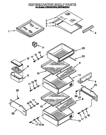 Refrigerator shelf