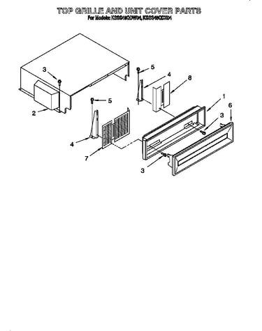 Top grille and unit cover