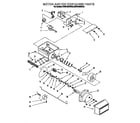 KitchenAid KSSS48QDW04 motor and ice container diagram