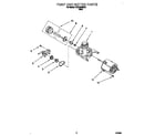 Roper RUD1000DB3 pump and motor diagram