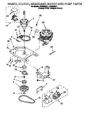 Brake, clutch, gearcase, motor and pump