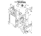 Roper REX5635EQ1 cabinet parts diagram