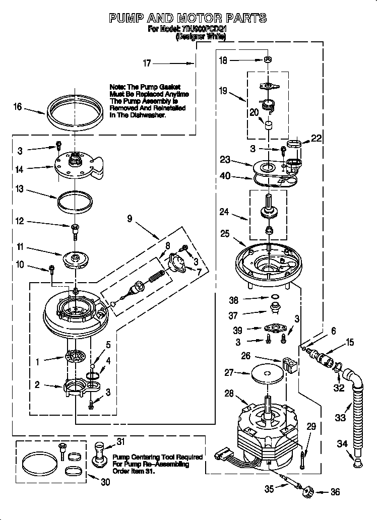 Pump and motor