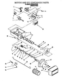 Motor and ice container