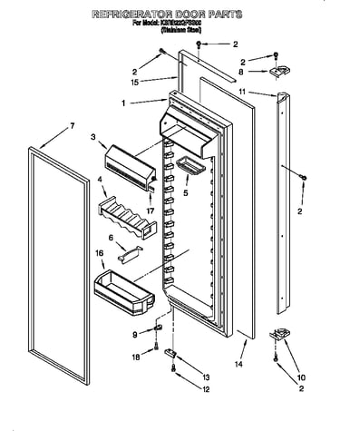 Refrigerator door