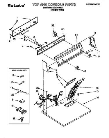 Top and console parts
