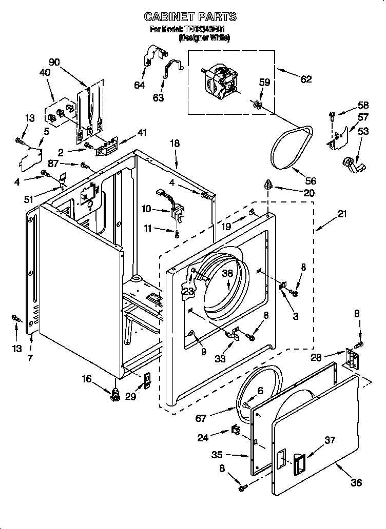 Cabinet parts