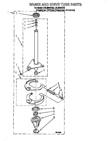 Brake and drive tube