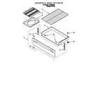 Roper FES330EQ0 drawer and broiler diagram