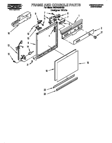 Frame and console