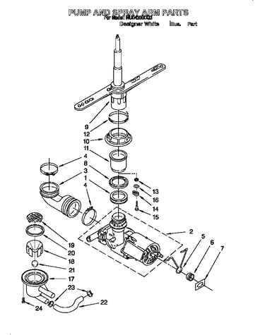 Pump and sprayarm