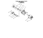 Roper RUD4300DQ3 pump and motor diagram