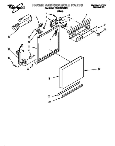 Frame and console