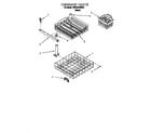 Whirlpool 7DU840CWDB1 dishrack diagram