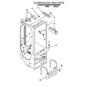Whirlpool 3VED23DQEW00 refrigerator liner diagram
