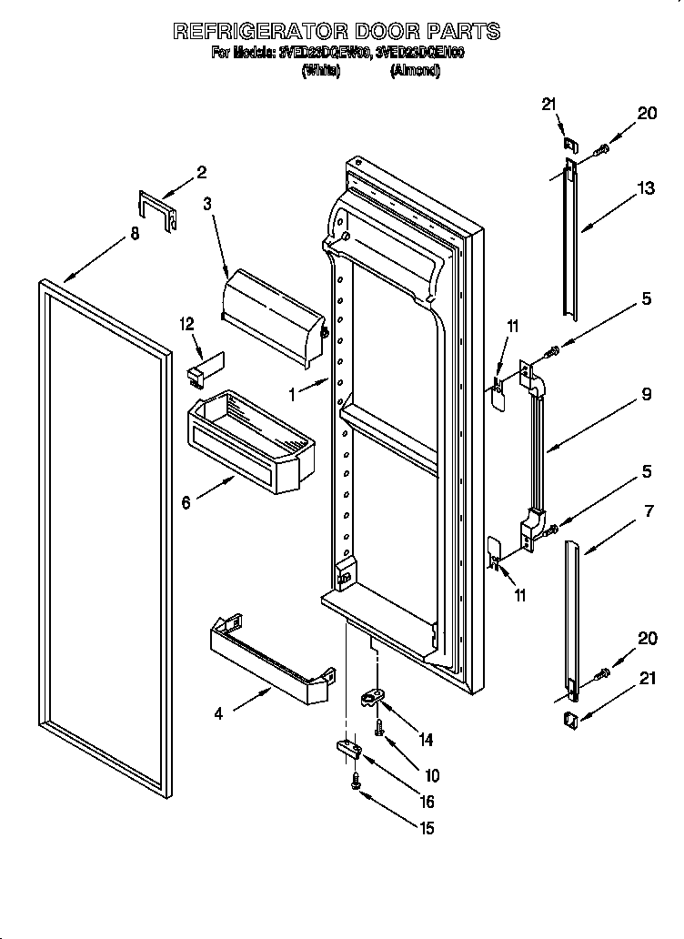 Refrigerator door