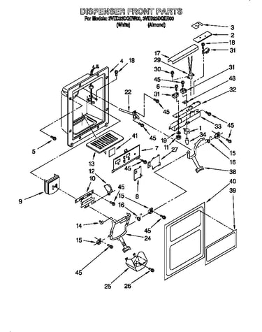 Dispenser front